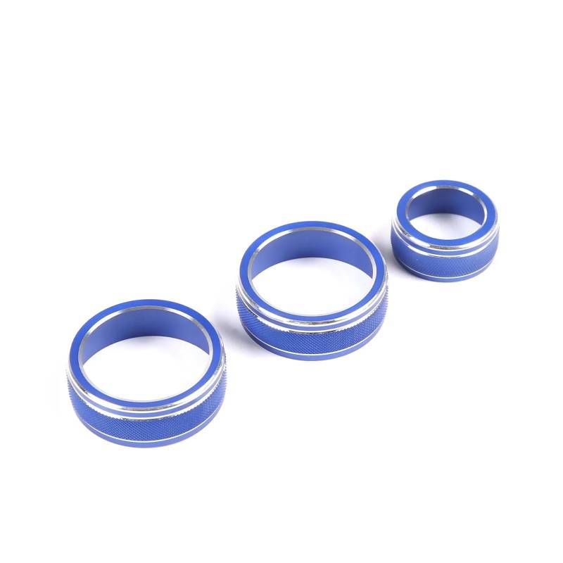 Dekorative Zubehör Auto Klimaanlage Schalter Knopf Dekorative Äußere Ring Für Subaru Für Forester 2019 2020 2021 2022 2023 Auto Dekoration(Blau) von TQHSAG