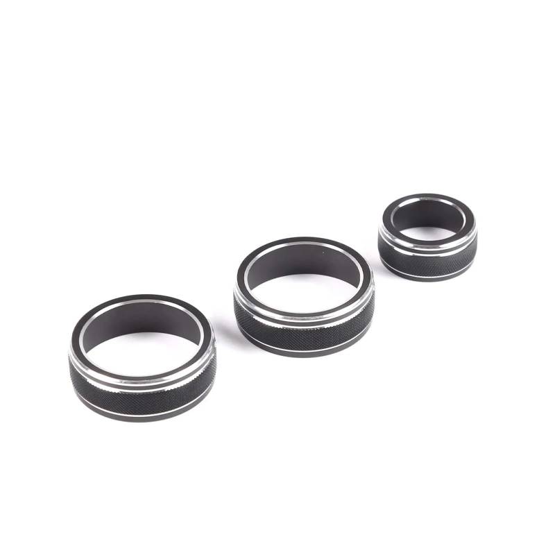 Dekorative Zubehör Auto Klimaanlage Schalter Knopf Dekorative Äußere Ring Für Subaru Für Forester 2019 2020 2021 2022 2023 Auto Dekoration(Schwarz) von TQHSAG
