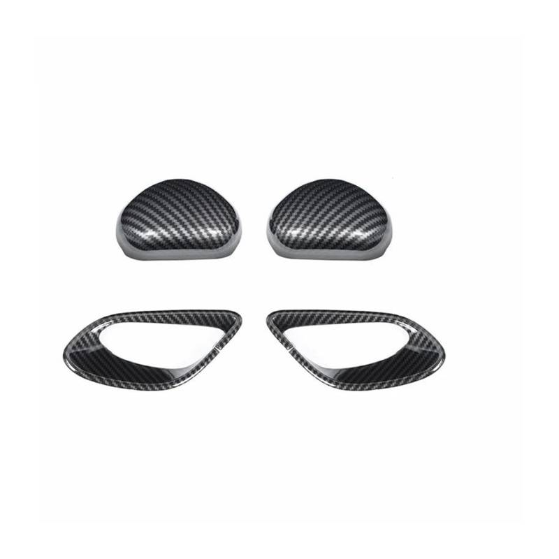 Dekorative Zubehör Autositz-Sicherheitsgurt-Schnallen-Dekorationsabdeckung Für Chevy Für Camaro 2010 2011 2012 2013 2014 2015 Innenausstattung Auto Dekoration(Carbon fibergrain) von TQHSAG