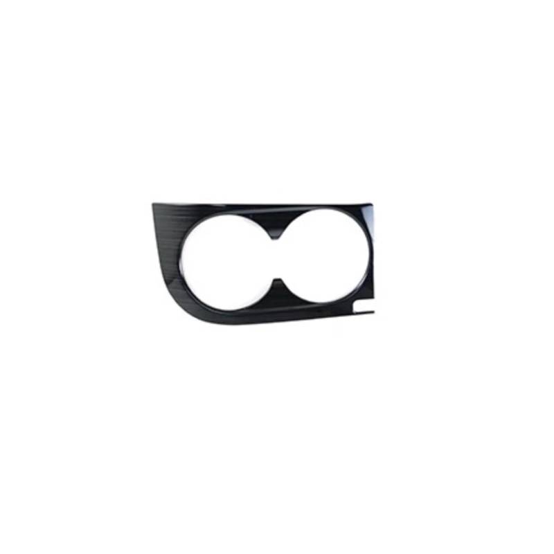 Dekorative Zubehör Edelstahl Center Console Wasser Tasse Halter Rahmen Dekoration Abdeckung Trim Für Mercedes Für Benz C Klasse W206 2022 2023 LHD Auto Dekoration(Schwarz) von TQHSAG