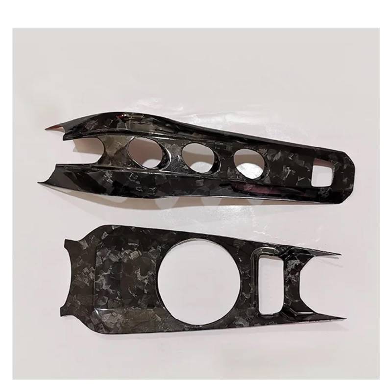 Dekorative Zubehör Für 2013 Für Ferrari F12 Berlinetta Real Carbon Fiber Auto Zentrale Steuerung Getriebe Tasse Halter Dekorative Panel Auto Dekoration(Forging grainstyle) von TQHSAG