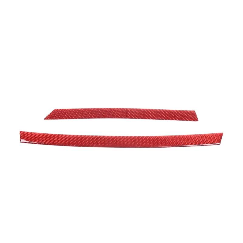 Dekorative Zubehör Für 3 Serie E90 2005-2012 Weiche Carbon Fiber Center Konsole Armlehne Box Seite Dekorative Auto Dekoration(Red carbonfiber) von TQHSAG