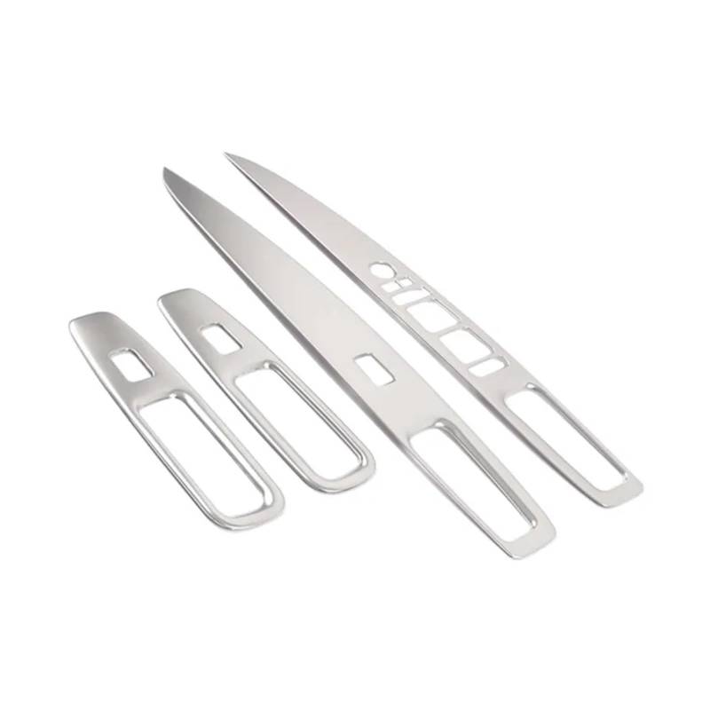 Dekorative Zubehör Für Hyundai Für Elantra CN7 2020 2021 Auto Fenster Armlehne Schalter Taste Knob Panel Aufkleber Dekoration Auto Dekoration(Silber) von TQHSAG