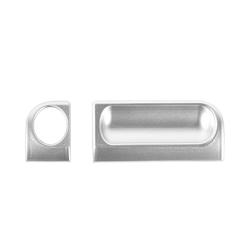 Dekorative Zubehör Für Jeep Für Wrangler JK 2007 2008 2009 2010 Auto Armlehne Box Schalter Dekoration Trim Abdeckung Innen Zubehör Auto Dekoration(Silber) von TQHSAG