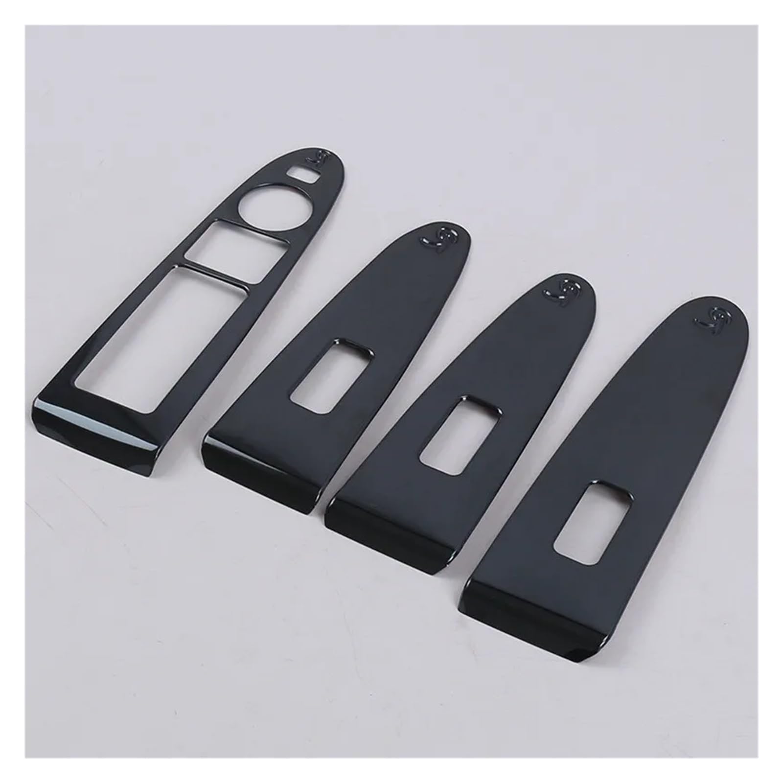 Dekorative Zubehör Für Kia Für Sportage R 2010-2014 2015 Auto Innentür Fenster Schalter Panel Abdeckung Trim Dekoration Zubehör Auto Dekoration(Schwarz) von TQHSAG