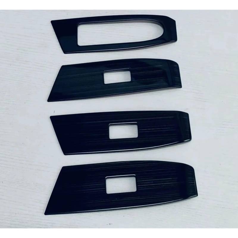 Dekorative Zubehör Für Mazda CX-50 CX50 2022-2024 Tür Armlehne Fenster Lift Tasten Trim Glas Schalter Rahmen Panel Abdeckung Auto Dekoration(Stainless SteelB) von TQHSAG