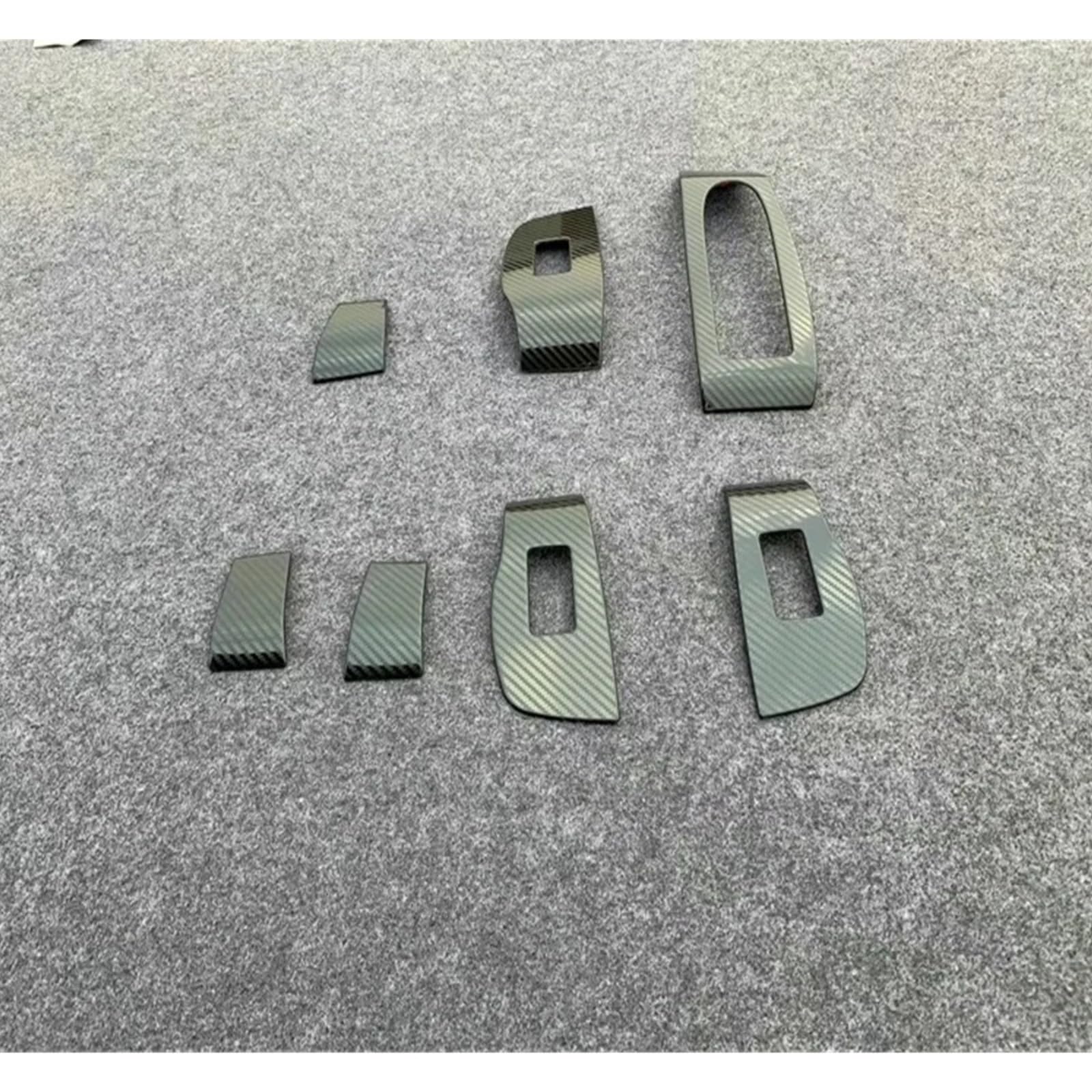 Dekorative Zubehör Für Mazda CX30 CX-30 RHD 2020 2021 Innentür Auto Armlehne Fensterheber Switchs Panel Abdeckung Armlehne Aufkleber Trim Auto Dekoration(Carbon Fiberbalck) von TQHSAG