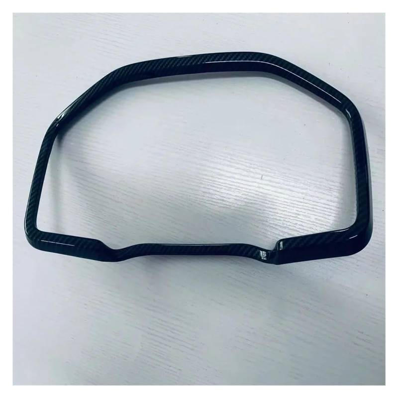 Dekorative Zubehör Für Mitsubishi Für Outlander RHD 2022 2023 2024 Auto-Dashboard Instrument Frame Panel Cover Borte Dekoration Aufkleber Auto Dekoration(Kohlefaser-Schwarz) von TQHSAG