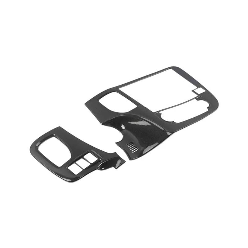 Dekorative Zubehör Für Mitsubishi Für Outlander Zubehör 2016-2019 2020 Auto Center Control Navigation Panel Dekoration Abdeckung Trim Auto Dekoration(Schwarz) von TQHSAG