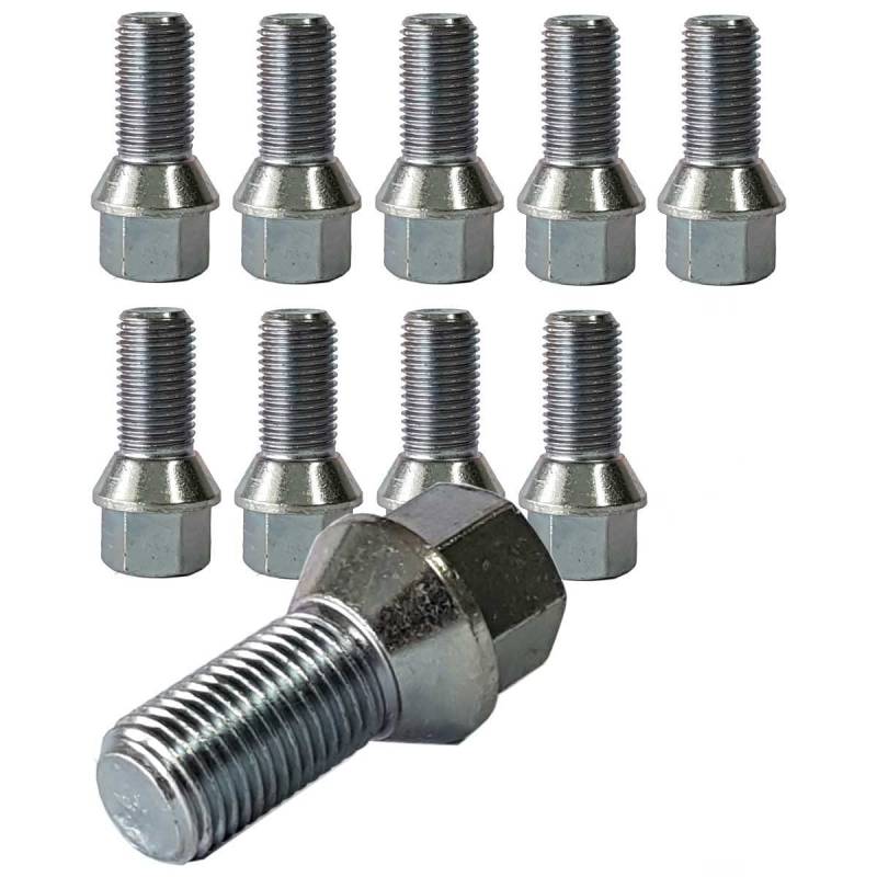 10x Radschrauben Radbolzen Kegelbund M14x1,5 25mm kompatibel mit Citroen Evasion C8 Jumpy von TRACER