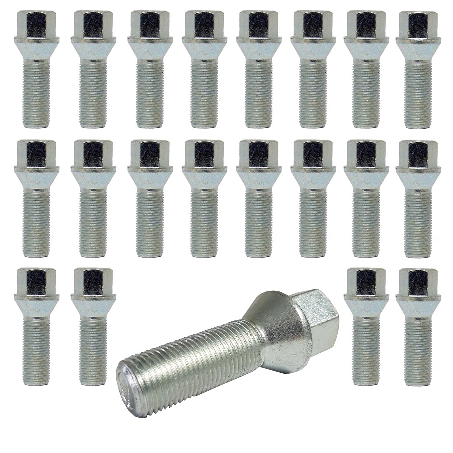 20 Radschrauben Radbolzen Kegelbund M12x1,25 SW19 26mm kompatibel mit Lancia Dedra Delta Musa Y YPSILON 20 Radschrauben Radbolzen Kegelbund M12x1,25 SW19 26mm kompatibel mit Lancia Dedra Delta Musa Y YPSILON von TRACER