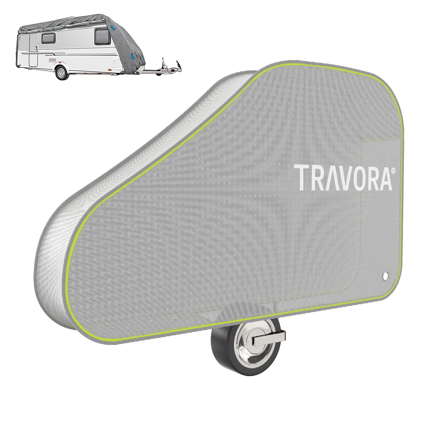 TRAVORA - Deichselabdeckung Wohnwagen - reflektierende Wohnwagen Schutzhülle für Deichsel mit Anhängerschloss & Antischlingerkupplung - universal Deichselabdeckung mit stabilen Gurtschnallen TRAVORA - Deichselabdeckung Wohnwagen - reflektierende Wohnwagen Schutzhülle für Deichsel mit Anhängerschloss & Antischlingerkupplung - universal Deichselabdeckung mit stabilen Gurtschnallen von TRAVORA
