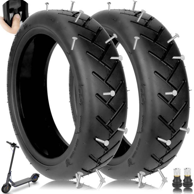 10 Zoll Tubeless Reifen für Xiaomi 4Pro/4Lite, 250 * 54 Selbstreparierende Offroad-Reifen für Xiaomi 4 Pro/4 Lite Elektroroller, 60/70-7,0 schlauchloser Reifen Pannensichere Ersatzräder (2 Stück) von TREFAN
