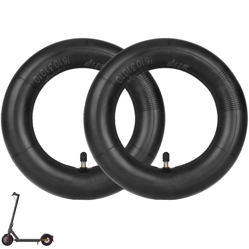 250x54 Verdicktes Schlauch für Xiaomi 4/4 Pro/4 Lite Elektroroller 10 Zoll Doppelte Stärke Innenrohr Schläuche Ersatzräder E Scooter Schlauch Ersatzreifen (2 Stk.) von TREFAN