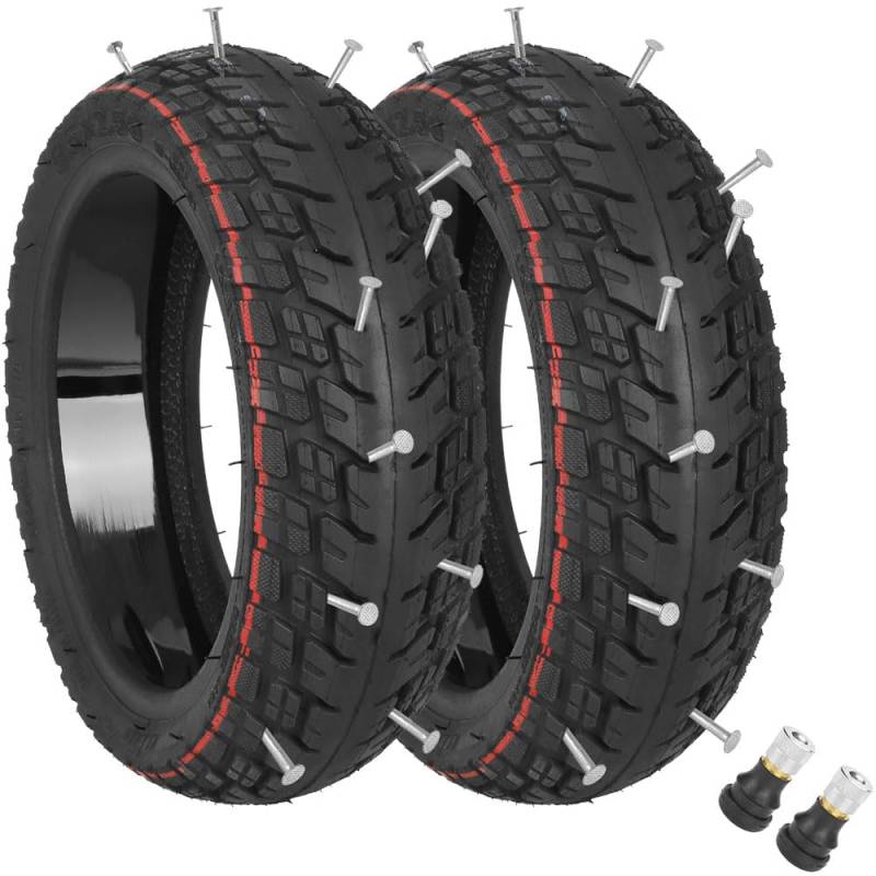 TREFAN 9,5 Zoll Offroad Reifen 9,5 * 2,50 Tubeless Reifen für NIU KQi3 Sports/Pro/Max Elektroroller Selbstreparierende Ersatzräder pannensicher (2 PCS) von TREFAN