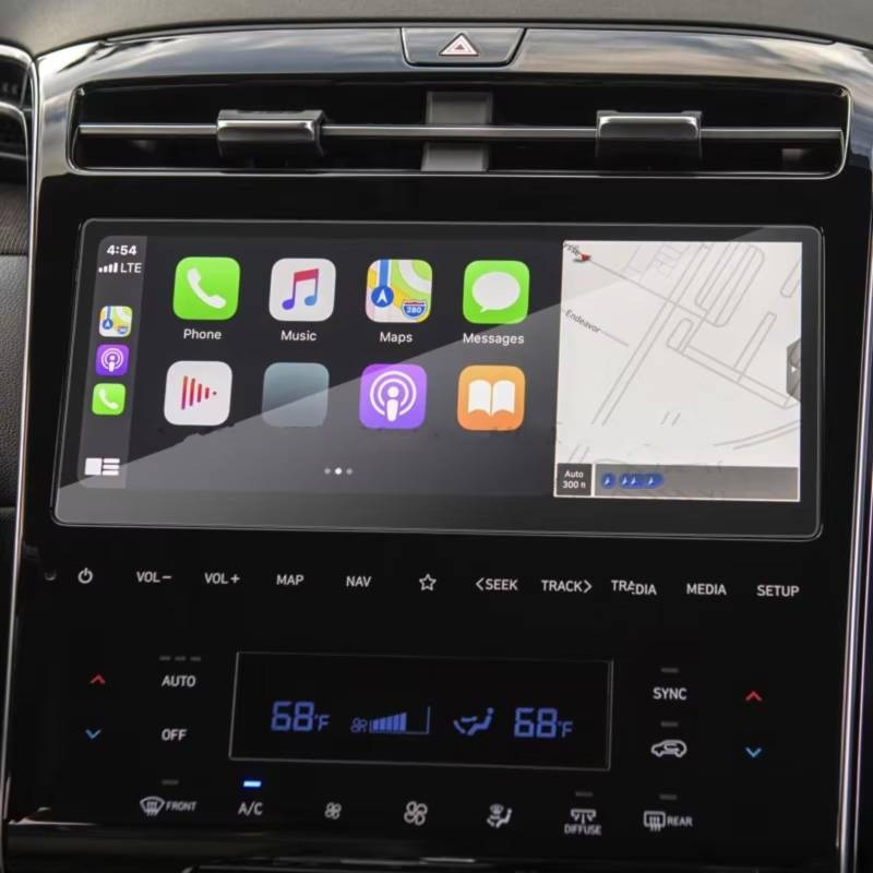 Kompatibel Mit Hyundai Für Tucson NX4 2022 2023 Auto GPS LCD Navigation Display Zubehör Gehärtetes Glas Displayschutzfolie 8 Zoll Bildschirmschutzfolie(10.25 inch) von TREGOO