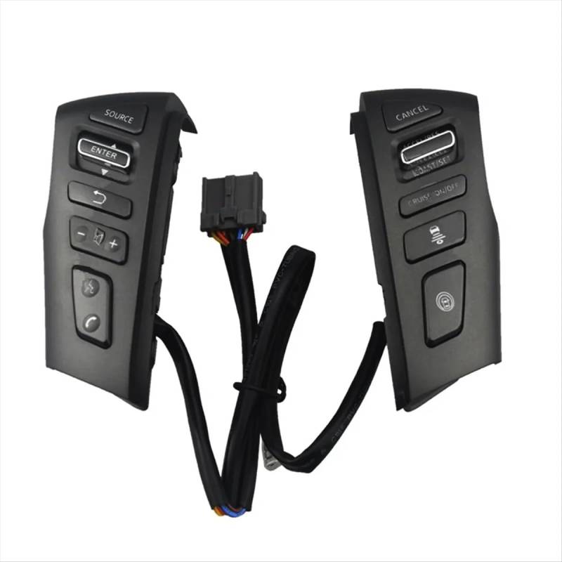 Kompatibel Mit Toyota Für Patrol Y62 2012–2018 Schwarzes Auto Multifunktions-Lenkradschalter Auto-Telefon-Lautstärke-Tempomat-Taste Schalter Lenkradsteuerung von TREGOO