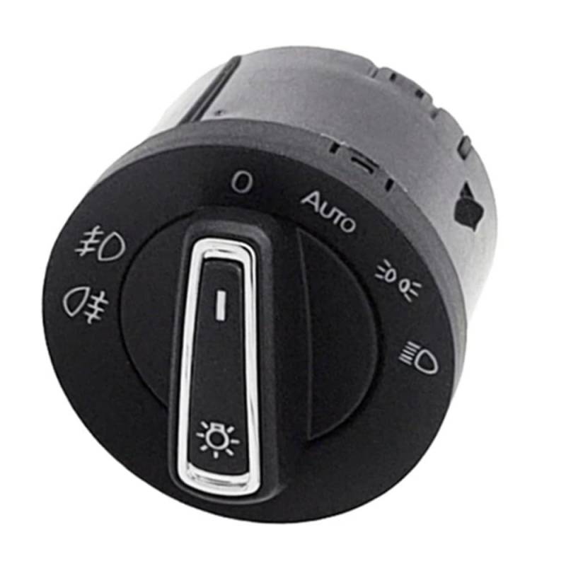 Kompatibel Mit VW Für Golf MK7 Für Tiguan Für Touran Automatischer Lichtsensor Mit Scheinwerferschalterknopf Autoscheinwerferschalter 5G0941431B Auto Lichtschalter(PQ Only Switch) von TREGOO