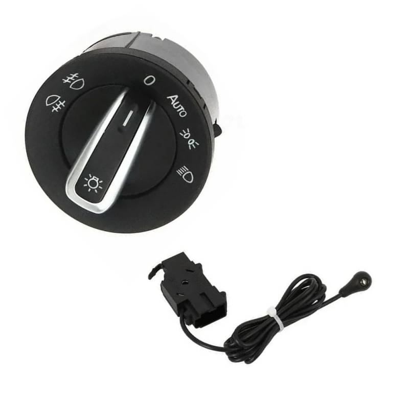 Kompatibel Mit VW Für Touran Für Passat B6 3c Für J&etta Mk5 2006-2011 Auto Auto Scheinwerfer Nebelscheinwerfer Steuerschalter Sensor 5ND941431B Auto Lichtschalter von TREGOO