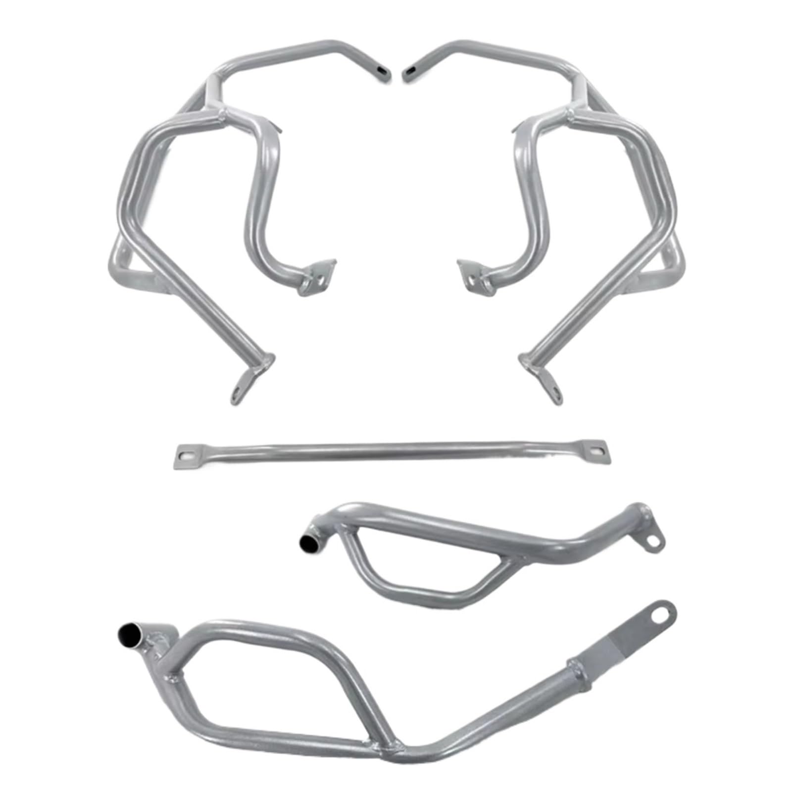 Sturzbügel Kompatibel Mit Aprilia Für Tuareg 660 2022 2023 Motorradzubehör Highway Crash Bar Rahmenschutz Stoßfänger-Absturzsicherungssatz(Silver,1 Set) von TREGOO
