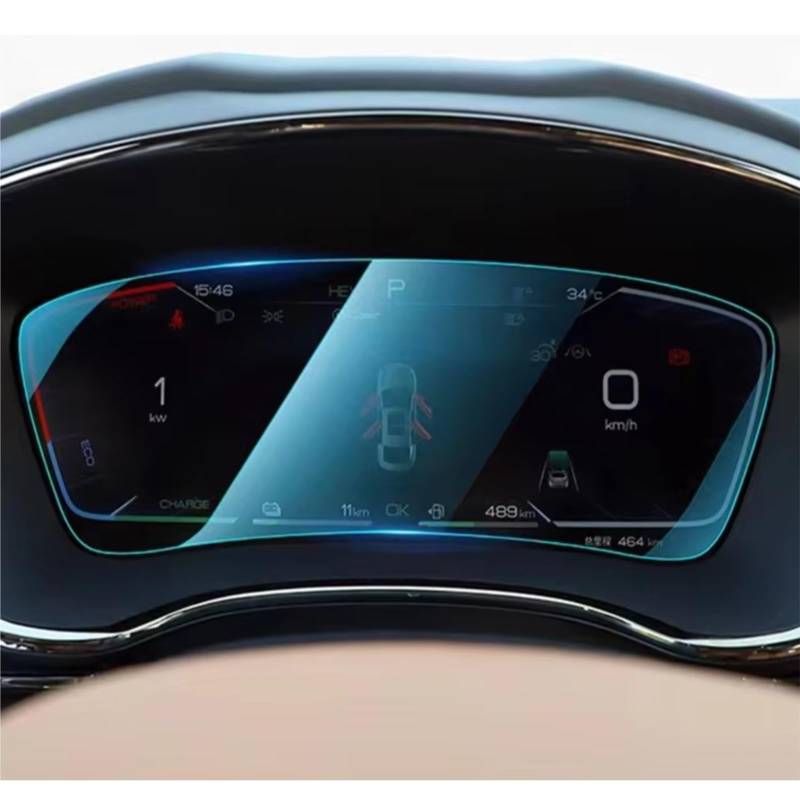 TREGOO Kompatibel Mit BYD Für Han EV 2020 2021 2022 2023, Auto-Infotainment, GPS-Navigation Und Armaturenbrett, Gehärtetes Glas, Displayschutzfolie Bildschirmschutzfolie(Dashboard) von TREGOO