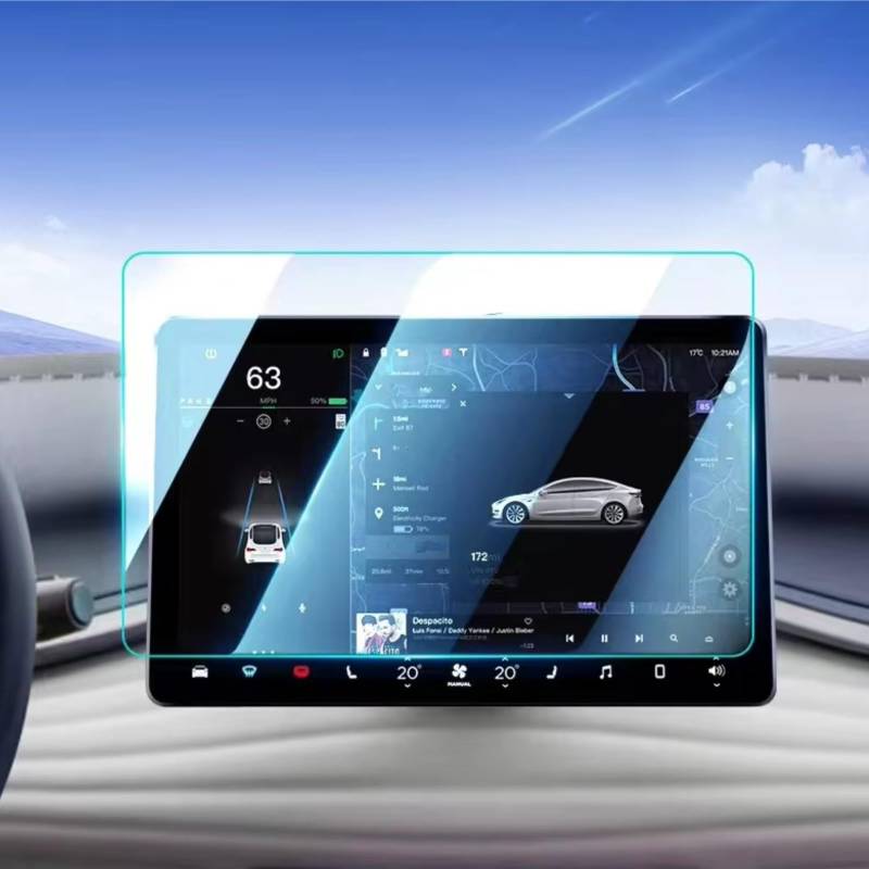 TREGOO Kompatibel Mit BYD Für Han EV 2020 2021 2022 2023, Auto-Infotainment, GPS-Navigation Und Armaturenbrett, Gehärtetes Glas, Displayschutzfolie Bildschirmschutzfolie(GPS) von TREGOO