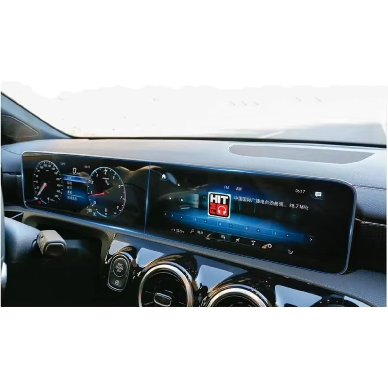 TREGOO Kompatibel Mit Benz Für GLA200 2020 2021 2022 2023, Auto-Infotainment, GPS-Navigation, Display Und Instrumenten-Displayschutz Aus Gehärtetem Glas Bildschirmschutzfolie TREGOO Kompatibel Mit Benz Für GLA200 2020 2021 2022 2023, Auto-Infotainment, GPS-Navigation, Display Und Instrumenten-Displayschutz Aus Gehärtetem Glas Bildschirmschutzfolie von TREGOO