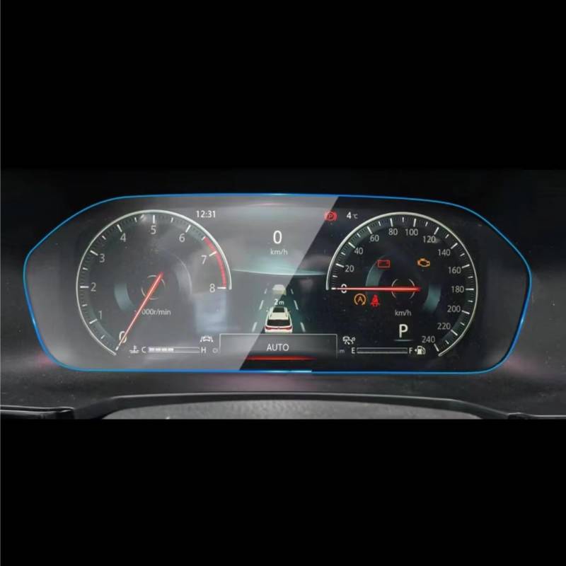 TREGOO Kompatibel Mit Changan Für CS95 2019 2020 2021, Auto-LCD-Infotainment, GPS-Navigation Und Armaturenbrett, TPU-Displayschutzfolie Bildschirmschutzfolie(TPU Dashboard) von TREGOO