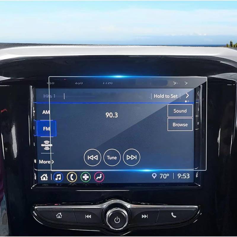 TREGOO Kompatibel Mit Chevrolet Für Traverse 2018 2019 2020 2021 2022 2023 8 Zoll 7 Zoll Auto GPS Navigation AntiFingerprint Gehärtetes Glas Displayschutzfolie Bildschirmschutzfolie(7INCH) von TREGOO