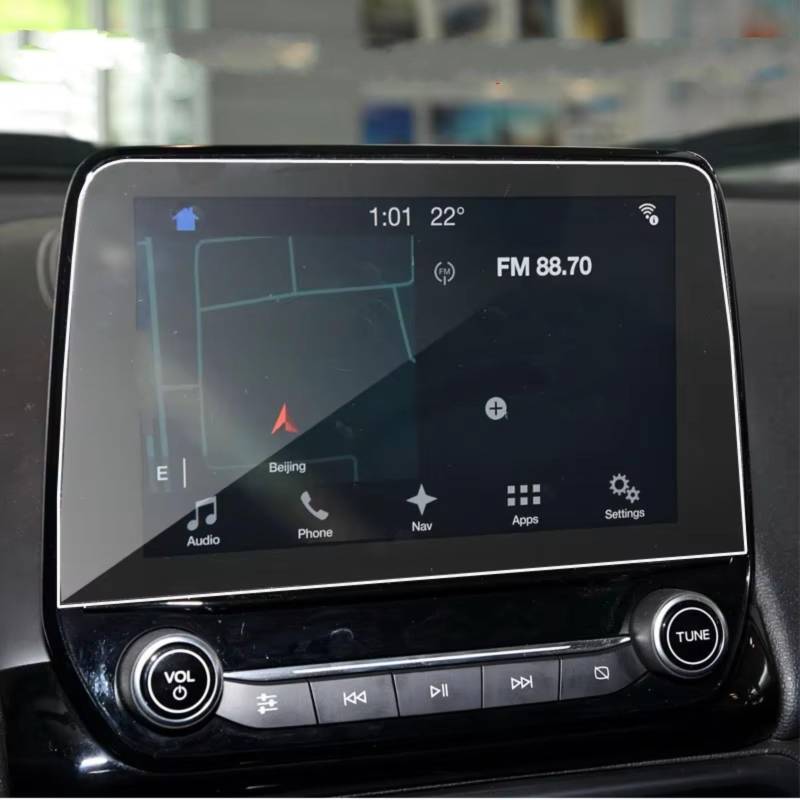 TREGOO Kompatibel Mit Ford Für EcoSport 2018 2019 8 Zoll Auto GPS Navigation AntiFingerprint Gehärtetes Glas Displayschutzfolie Bildschirmschutzfolie von TREGOO