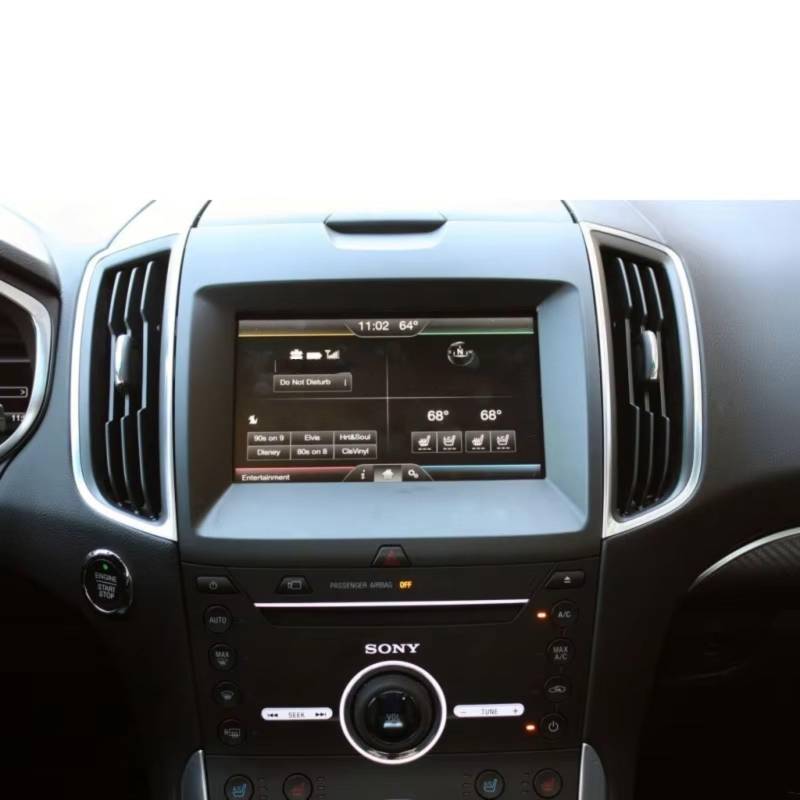 TREGOO Kompatibel Mit Ford Für Edge SE SEL ST Titanium 2015 2016 2017 2018 2019 Auto-Navigation, Stoßfester, Kratzfester Displayschutz Aus Gehärtetem Glas Bildschirmschutzfolie von TREGOO