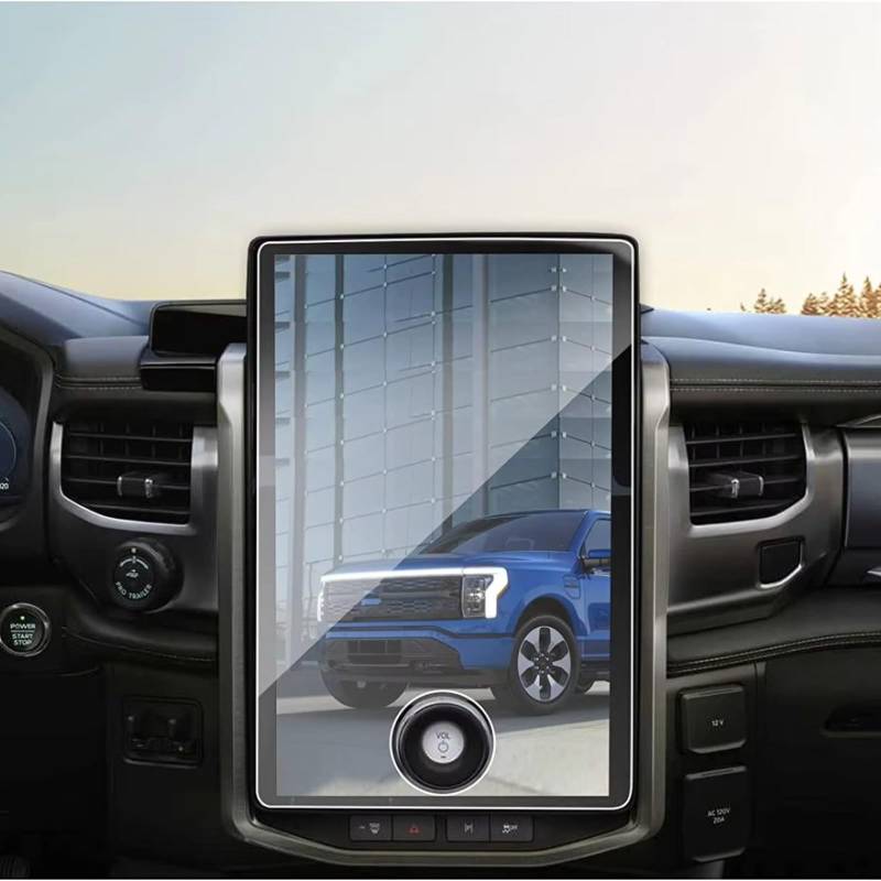 TREGOO Kompatibel Mit Ford Für Mustang Für Mach-E 2021 2022 2023, Auto-LCD-GPS-Navigation Und Armaturenbrett, Gehärtetes Glas, Displayschutzfolie Bildschirmschutzfolie von TREGOO