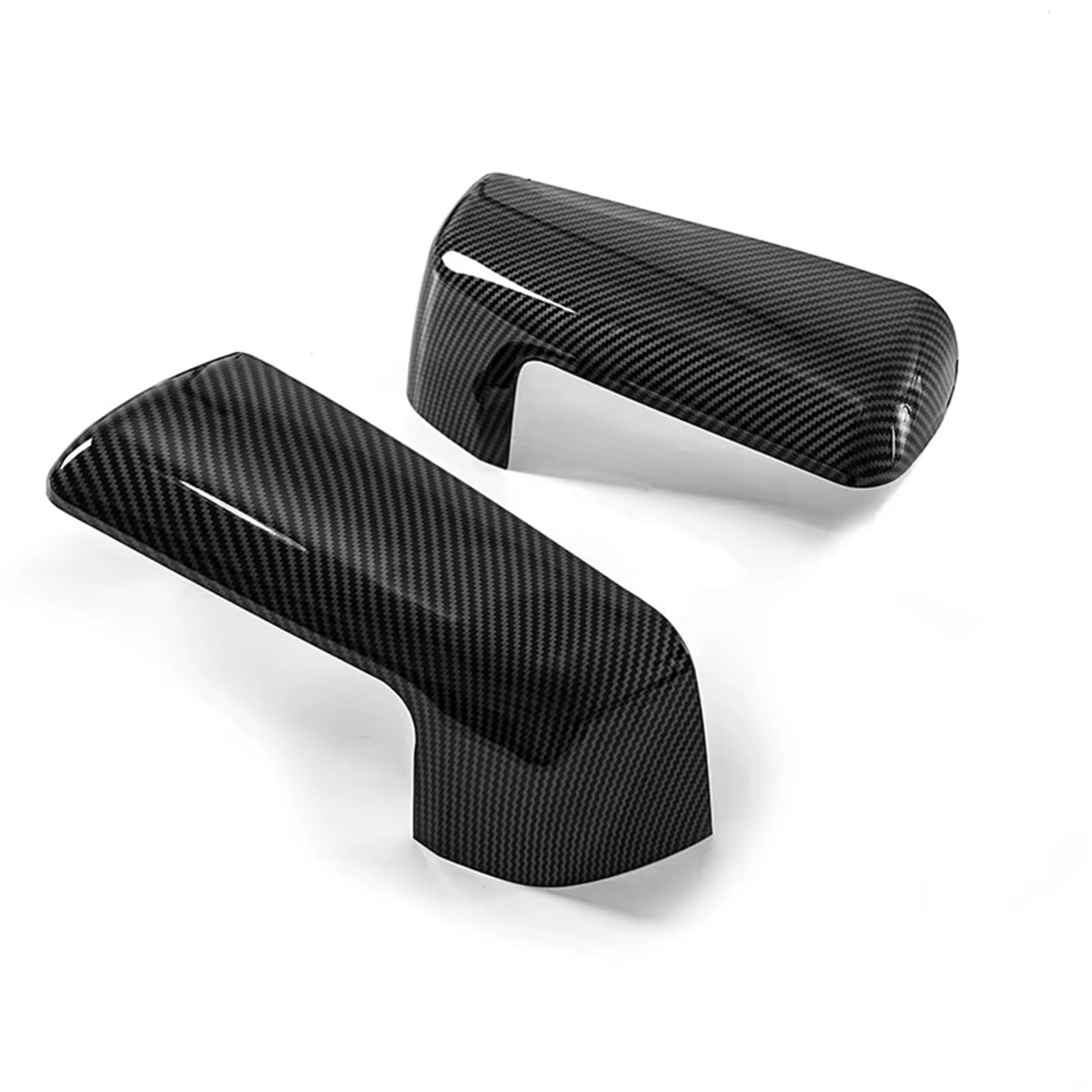 TREGOO Kompatibel Mit GMC Für Sierra 1500 2500 2019–2023, Rückansichtskappe, Seitliche Rückspiegelschalen, Rückspiegel-Abdeckung, Autozubehör Auto-Rückspiegelkappe(Carbon Striation) von TREGOO