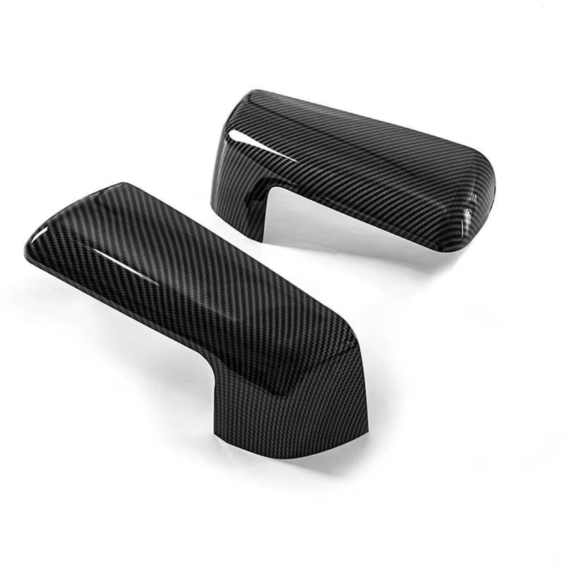TREGOO Kompatibel Mit GMC Für Sierra 1500 2500 2019–2023, Rückansichtskappe, Seitliche Rückspiegelschalen, Rückspiegel-Abdeckung, Autozubehör Auto-Rückspiegelkappe(Carbon Striation) von TREGOO