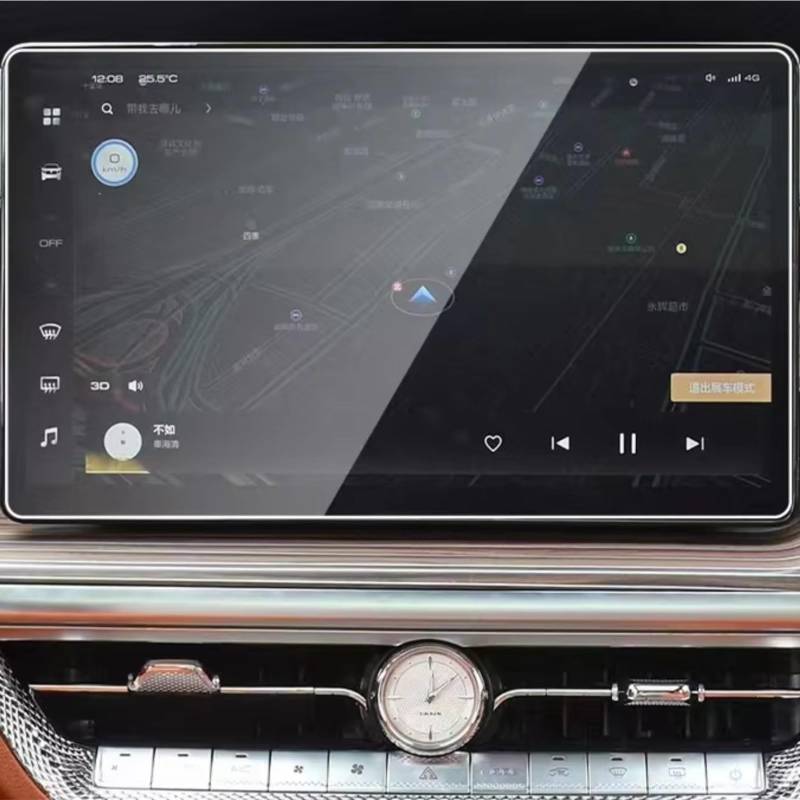 TREGOO Kompatibel Mit GWM Für Tank 500 2023 2024, Auto-LCD-GPS-Navigation, Gehärtetes Glas Und Armaturenbrett-Displayschutzfolie Bildschirmschutzfolie(GPS) von TREGOO