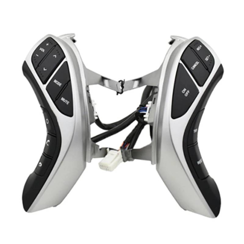 TREGOO Kompatibel Mit Hyundai Für Elantra 2012 2013 2014 2015 Auto-Tempomat Musik-Lenkradtasten Lenkrad-Steuertastenmodul Schalter Lenkradsteuerung von TREGOO