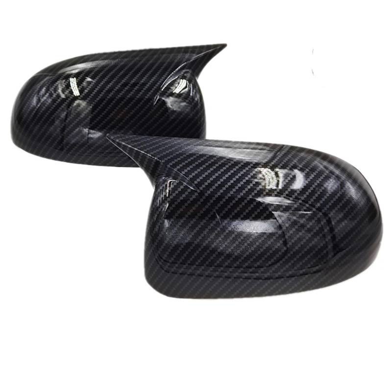 TREGOO Kompatibel Mit Hyundai Für I20 2008 2009 2010 2011 2012 2013 2014 Seitenrückspiegelschalen Rückspiegelseitenspiegelabdeckung Autozubehör Auto-Rückspiegelkappe(Carbon -No Light) von TREGOO