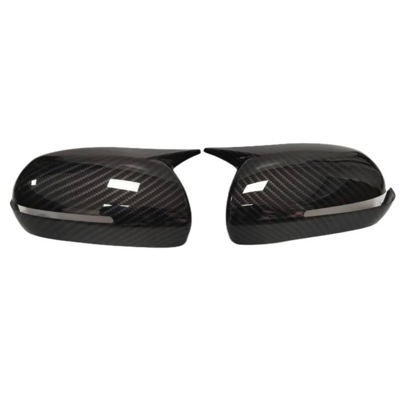 TREGOO Kompatibel Mit K&ia Für Forte 2011 2012 2013 Auto Für Außenspiegelabdeckungen Kappen Türspiegelabdeckungen Kappe Rückansichtskappe Seitenrückspiegelschale Auto-Rückspiegelkappe(Carbon) von TREGOO