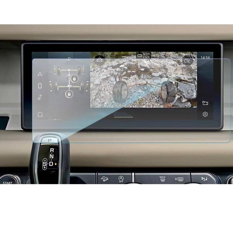 TREGOO Kompatibel Mit Land Für Rover Für Defender 90 110 2020 2021 2022 Auto 10 Zoll LCD GPS Navigation Stoßfester, Kratzfester Displayschutz Aus Gehärtetem Glas Bildschirmschutzfolie von TREGOO