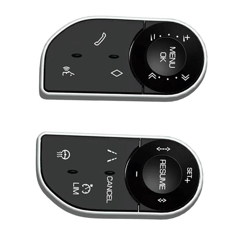 TREGOO Kompatibel Mit Land Für Rover Für Discovery LR5 2017 2018 2019 Auto-Tempomatschalter Auto-Multifunktions-Lenkradknopfbaugruppe Schalter Lenkradsteuerung von TREGOO