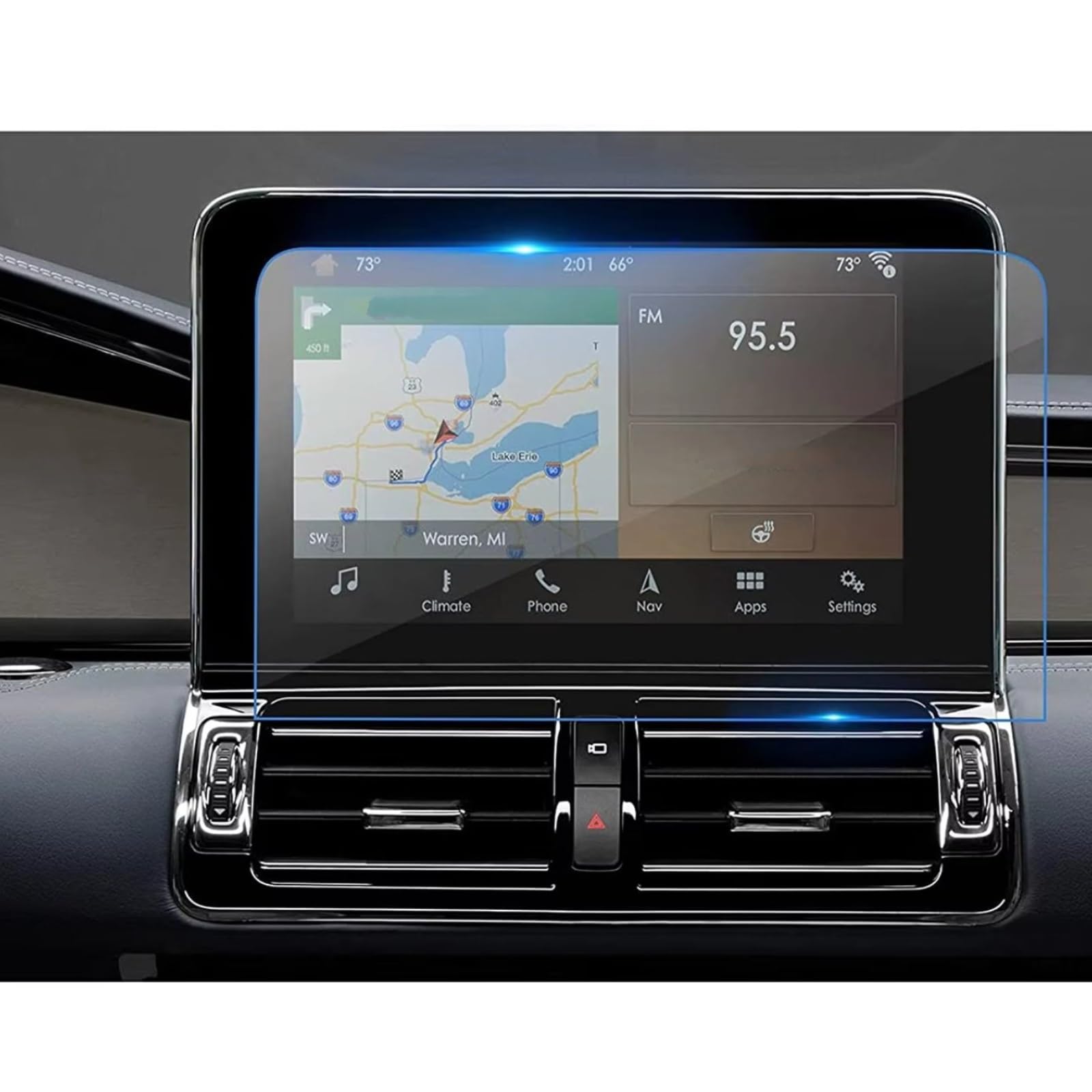TREGOO Kompatibel Mit Lincoln Für Navigator Für Sync 3 2018 2019 2020 2021 10 Zoll Auto GPS Navigation Zubehör Gehärtetes Glas Displayschutzfolie Bildschirmschutzfolie TREGOO Kompatibel Mit Lincoln Für Navigator Für Sync 3 2018 2019 2020 2021 10 Zoll Auto GPS Navigation Zubehör Gehärtetes Glas Displayschutzfolie Bildschirmschutzfolie von TREGOO