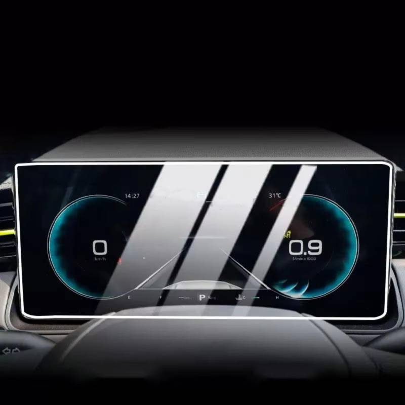 TREGOO Kompatibel Mit MG Für RX5 2023 Auto 14,1 Zoll Auto Infotainment GPS Navigation Center Display Displayschutzfolie Aus Gehärtetem Glas Bildschirmschutzfolie(Instrument) von TREGOO