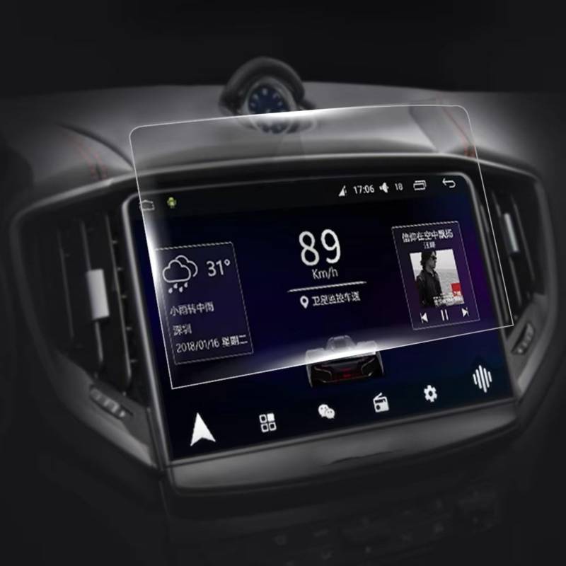 TREGOO Kompatibel Mit Maserati Für Quattroporte 2021, Auto-Infotainment-Navigation, GPS-Navigation, Kratzfeste Displayschutzfolie Aus Gehärtetem Glas Bildschirmschutzfolie von TREGOO