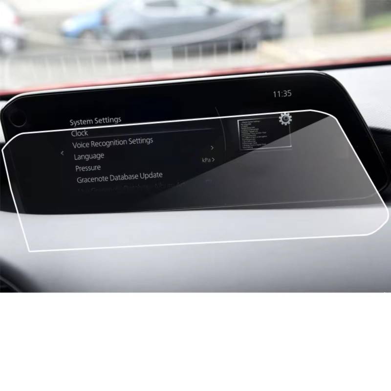 TREGOO Kompatibel Mit Mazda 3 2019 2020 2021 Auto 8,8 Zoll Navigation Gehärtetes Glas Displayschutzfolie Auto Innenschutzfolie Bildschirmschutzfolie von TREGOO