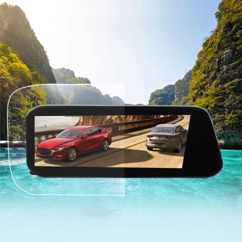 TREGOO Kompatibel Mit Mazda Für 3 BP Für Axela CX30 2019 2020 2021 2022 Auto LHD Navigation Dashboard Monitor Gehärtetes Glas Schutzfolie Bildschirmschutzfolie(Right Hand Drive) von TREGOO