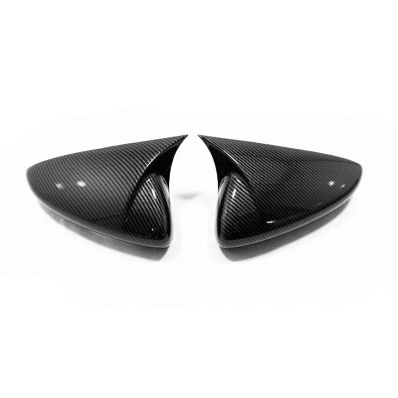 TREGOO Kompatibel Mit Mazda Für CX30 2020 2021 2022 2023 Türspiegelabdeckungen Kappen Auto Modifiziertes Zubehör Seitenrückspiegelschalen Auto-Rückspiegelkappe(Carbon Look) von TREGOO