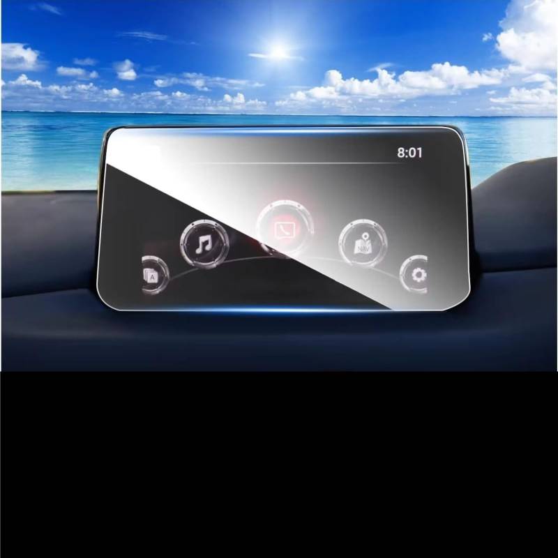 TREGOO Kompatibel Mit Mazda Für CX5 2017 2018 2019 2020 Auto 7 Zoll GPS-Navigation Anti-Kratz-Displayschutzfolie Aus Gehärtetem Glas Bildschirmschutzfolie von TREGOO