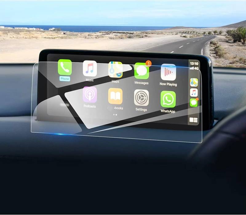 TREGOO Kompatibel Mit Mazda Für CX9 2021 2022 2023 Auto 10,25 Zoll Auto Infotainment GPS Navigation Innen Gehärtetes Glas Displayschutzfolie Bildschirmschutzfolie von TREGOO