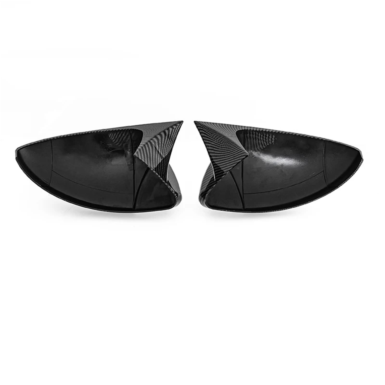 TREGOO Kompatibel Mit Megane 4 MK4 2016–2020, Rückansichtskappe, Seitliche Rückspiegelschalen, Rückspiegel-Abdeckung, Auto-modifiziertes Zubehör Auto-Rückspiegelkappe(Carbon Fiber Look) von TREGOO