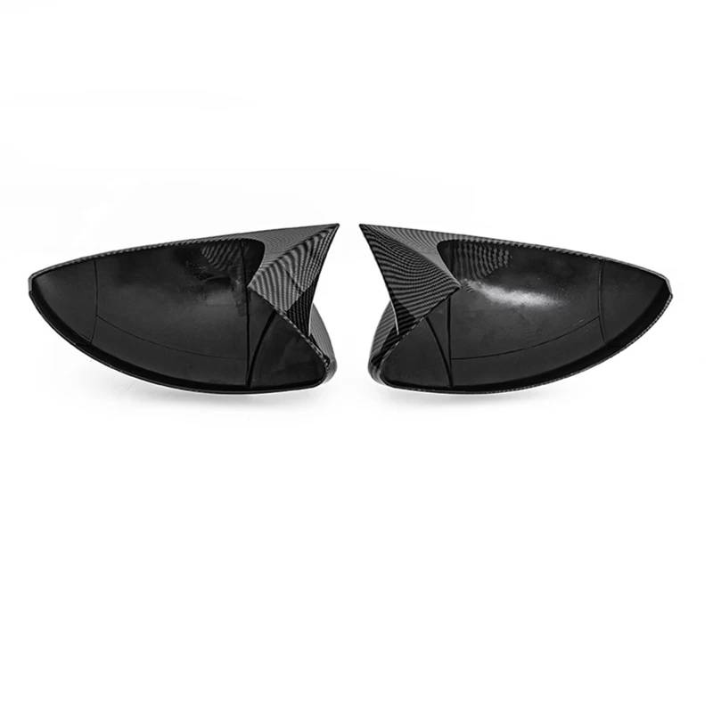 TREGOO Kompatibel Mit Megane 4 MK4 2016–2020, Rückansichtskappe, Seitliche Rückspiegelschalen, Rückspiegel-Abdeckung, Auto-modifiziertes Zubehör Auto-Rückspiegelkappe(Carbon Fiber Look) von TREGOO